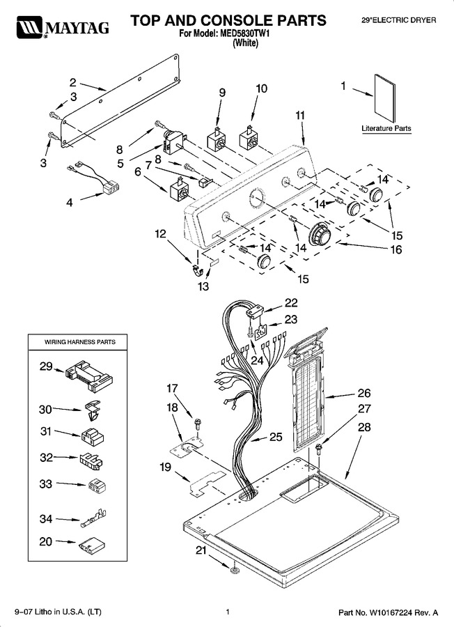 Diagram for MED5830TW1