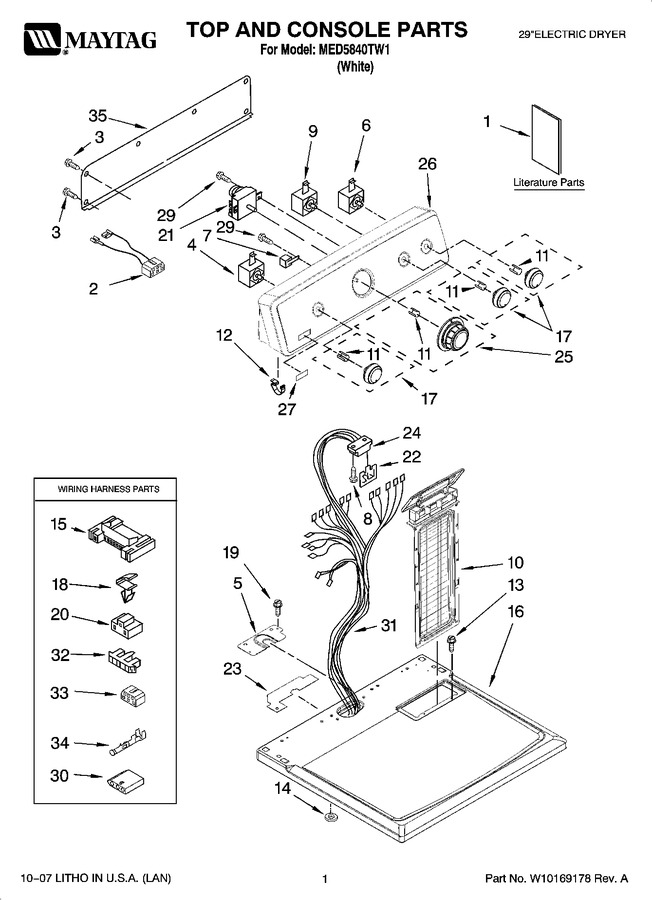 Diagram for MED5840TW1