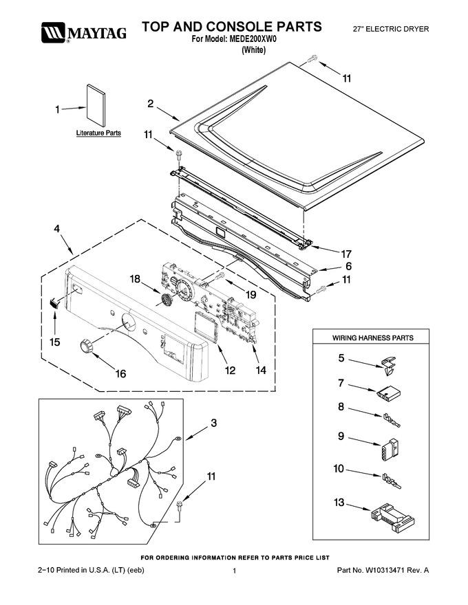 Diagram for MEDE200XW0