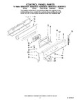 Diagram for 02 - Control Panel Parts