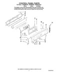 Diagram for 02 - Control Panel Parts