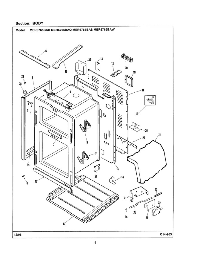 Diagram for MER6775BAF