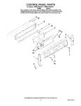 Diagram for 02 - Control Panel Parts