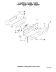 Diagram for 02 - Control Panel Parts