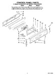 Diagram for 02 - Control Panel Parts
