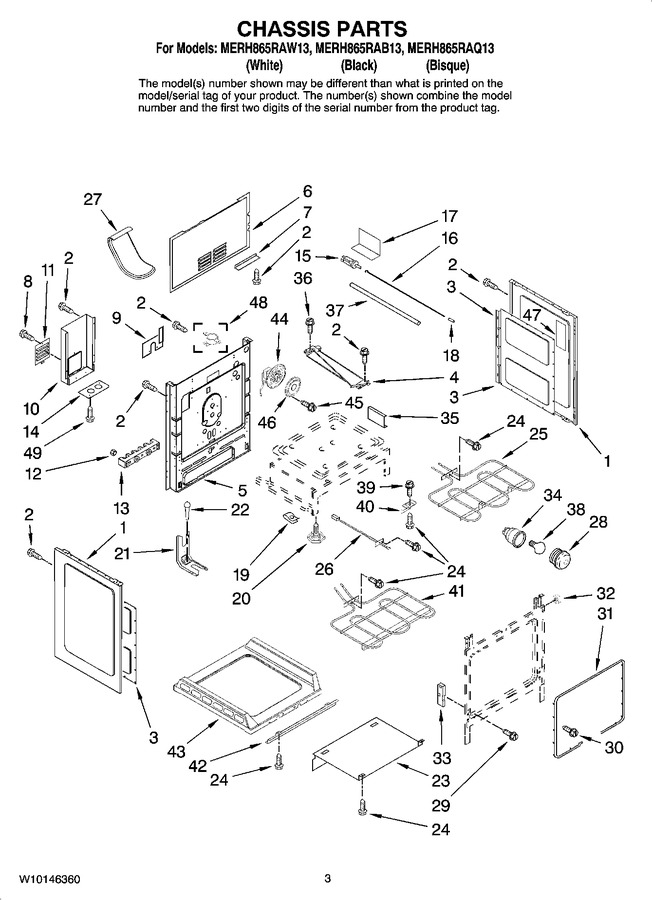 Diagram for MERH865RAW13