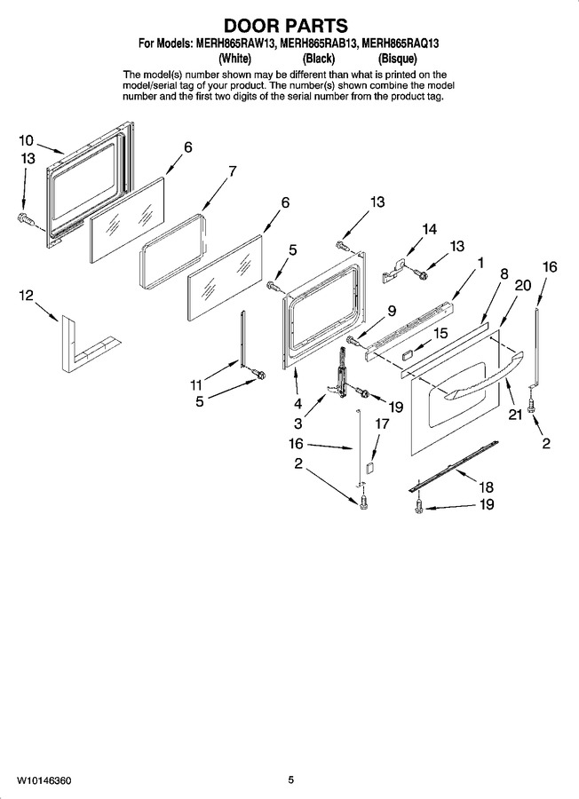 Diagram for MERH865RAW13