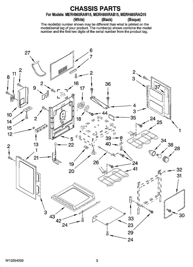 Diagram for MERH865RAW15