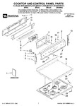 Diagram for 01 - Cooktop And Control Panel Parts