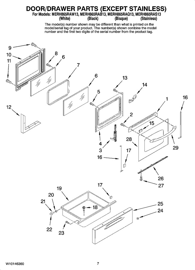 Diagram for MERH865RAS13