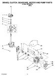 Diagram for 08 - Brake, Clutch, Gearcase, Motor And Pump Parts