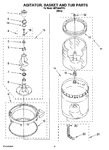 Diagram for 10 - Agitator, Basket And Tub Parts