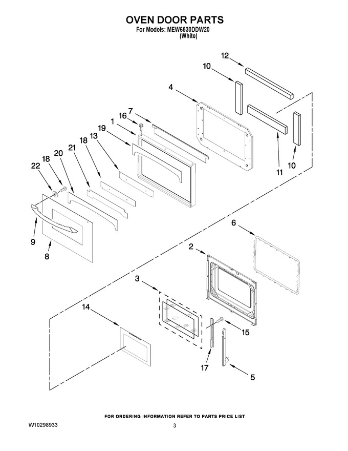 Diagram for MEW6530DDW20