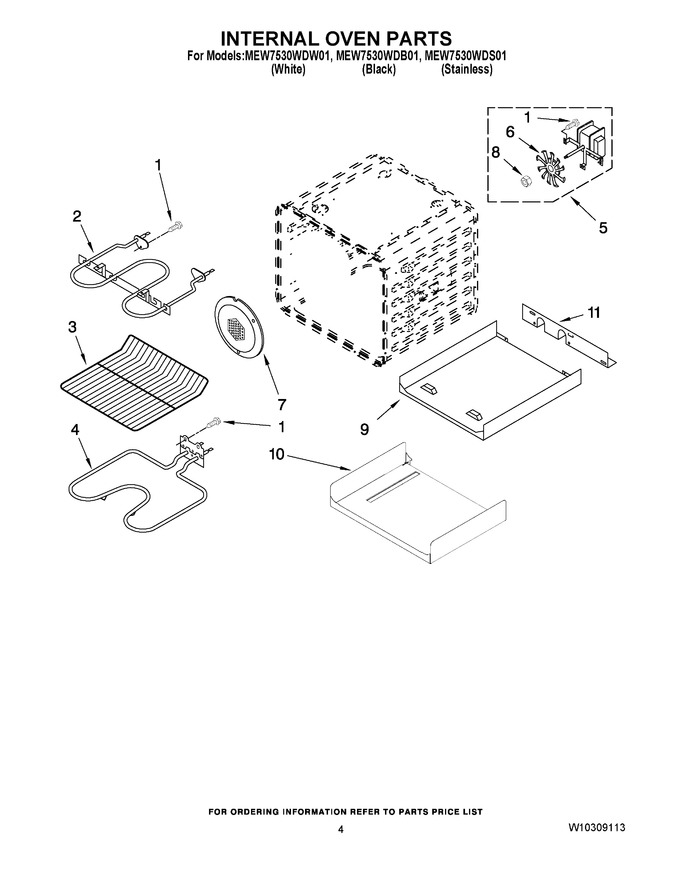 Diagram for MEW7530WDB01