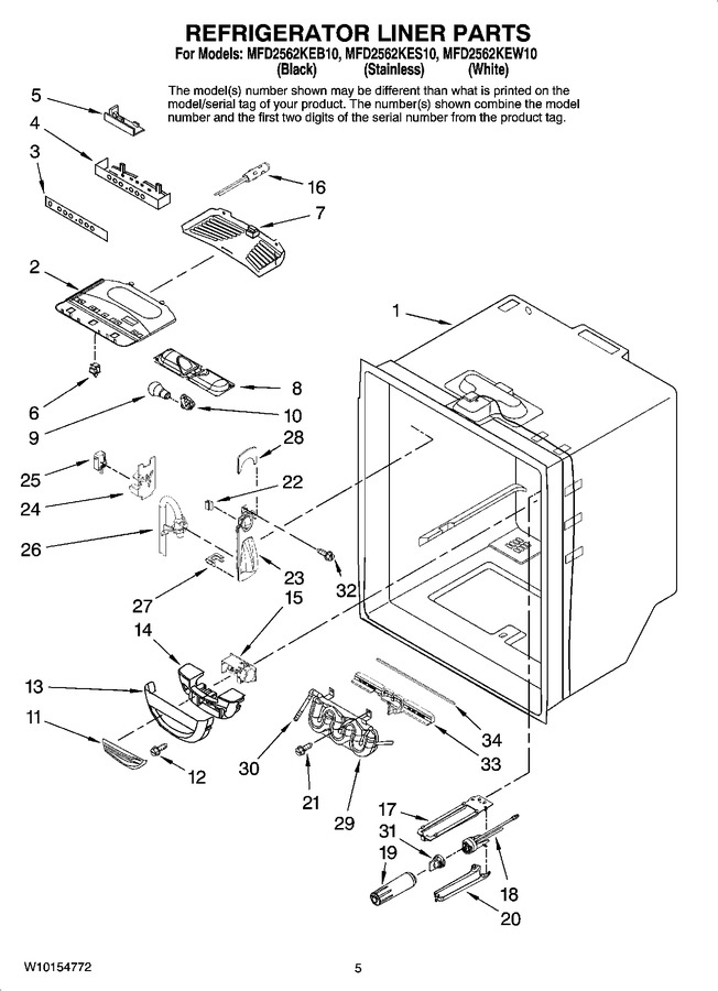 Diagram for MFD2562KEB10