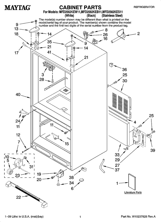 Diagram for MFD2562KES11