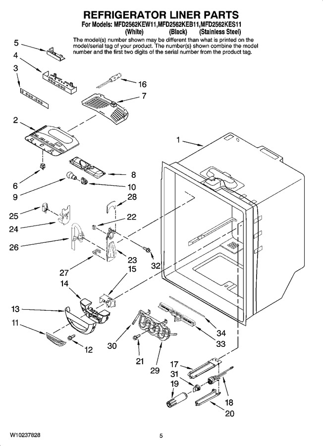 Diagram for MFD2562KEB11