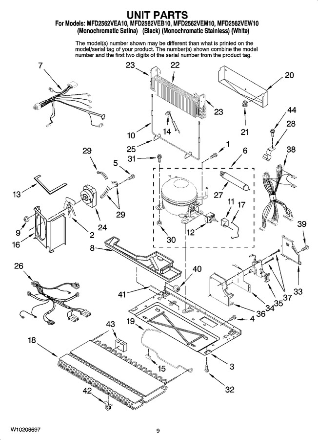 Diagram for MFD2562VEW10