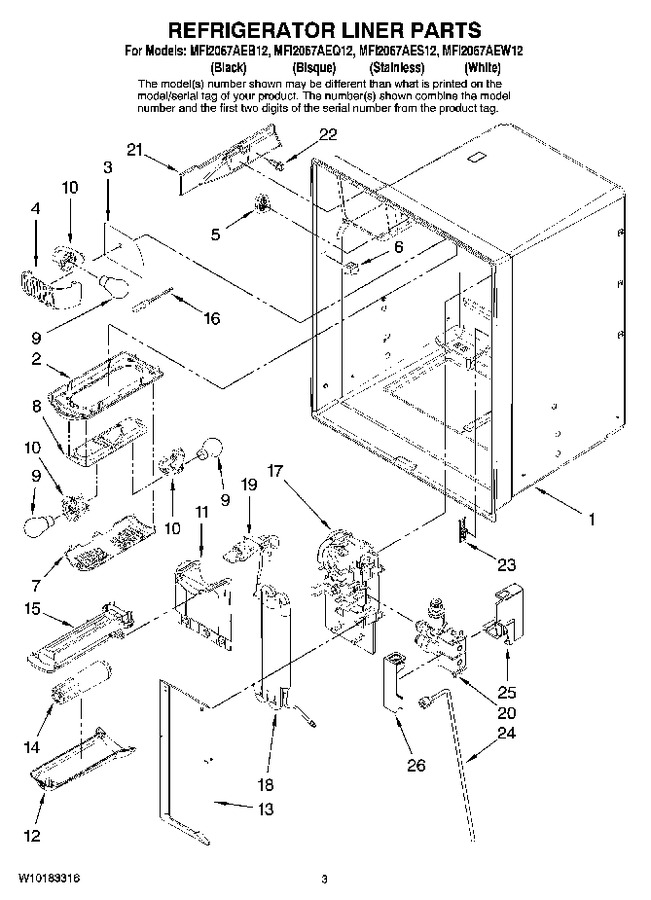 Diagram for MFI2067AEW12