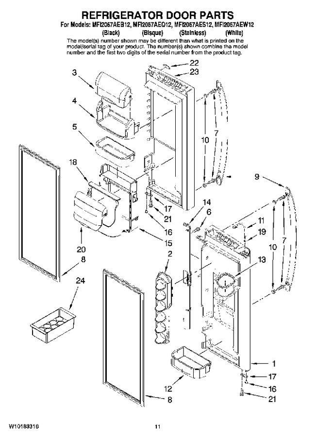 Diagram for MFI2067AEW12