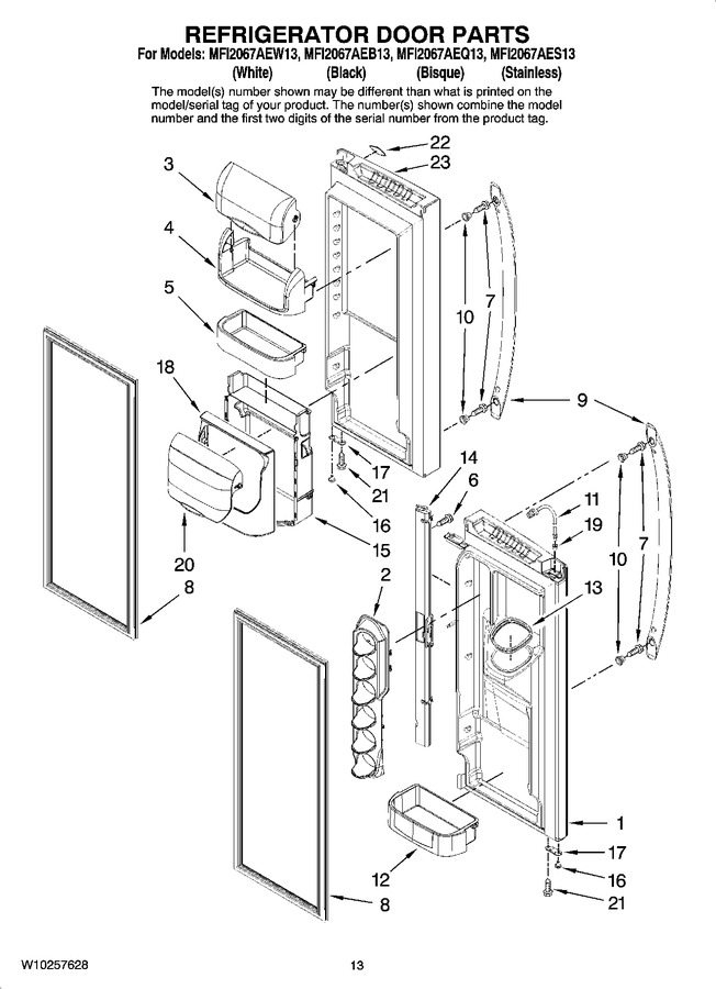Diagram for MFI2067AEW13