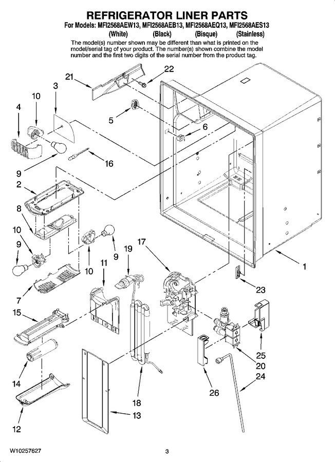 Diagram for MFI2568AEW13