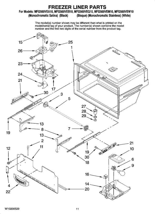 Diagram for MFI2569VEQ10