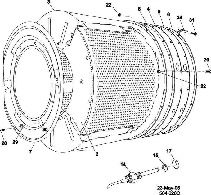 Diagram for MFR25PDCWS
