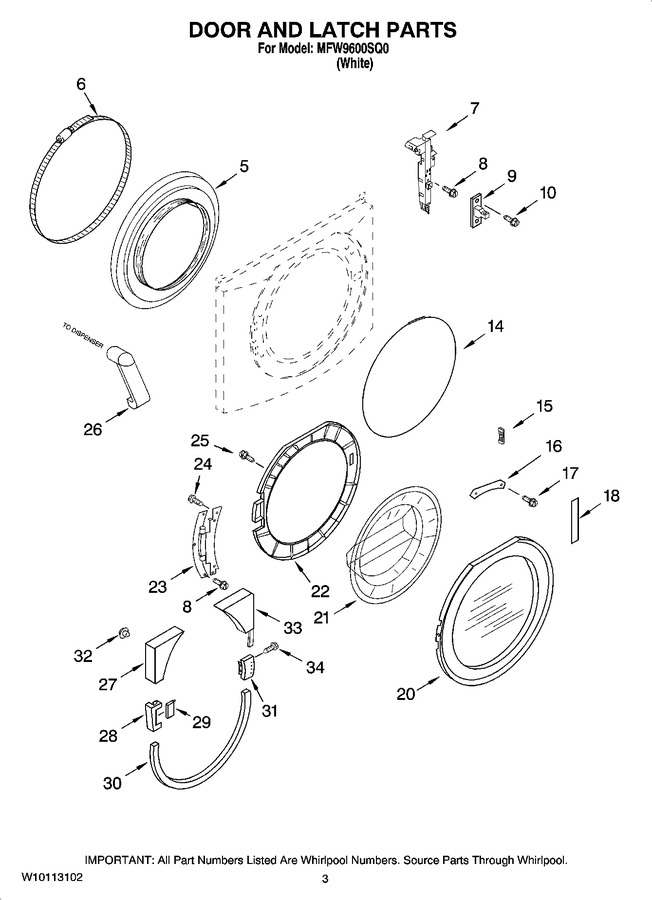 Diagram for MFW9600SQ0