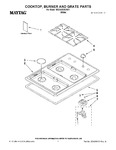 Diagram for 01 - Cooktop, Burner And Grate Parts