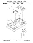 Diagram for 01 - Cooktop, Burner And Grate Parts
