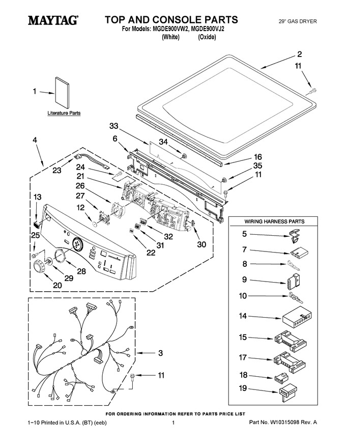 Diagram for MGDE900VW2