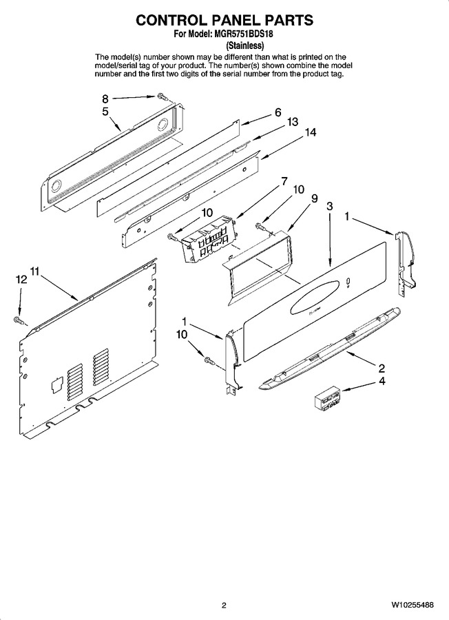 Diagram for MGR5751BDS18