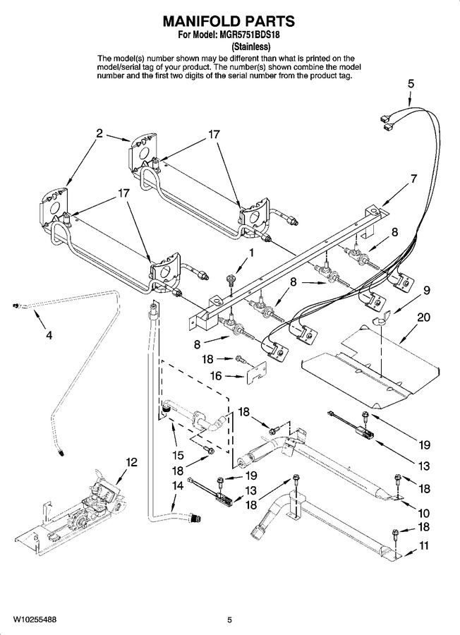 Diagram for MGR5751BDS18