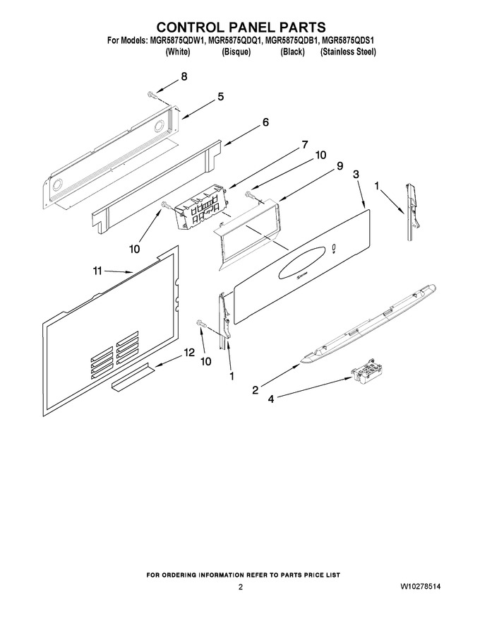Diagram for MGR5875QDW1