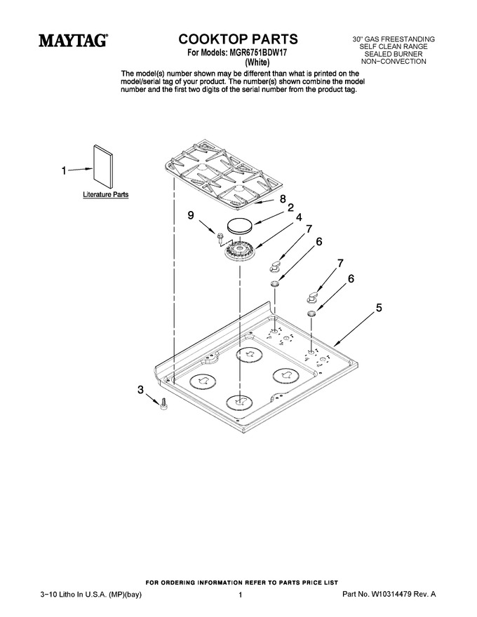 Diagram for MGR6751BDW17