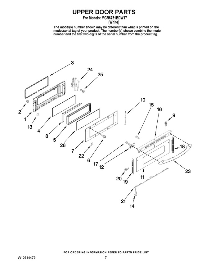 Diagram for MGR6751BDW17