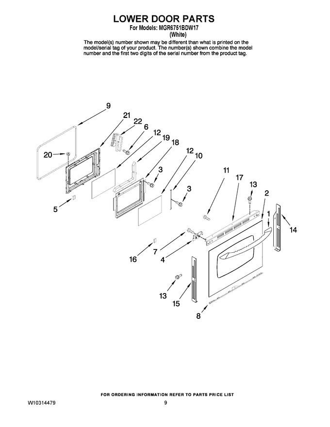 Diagram for MGR6751BDW17