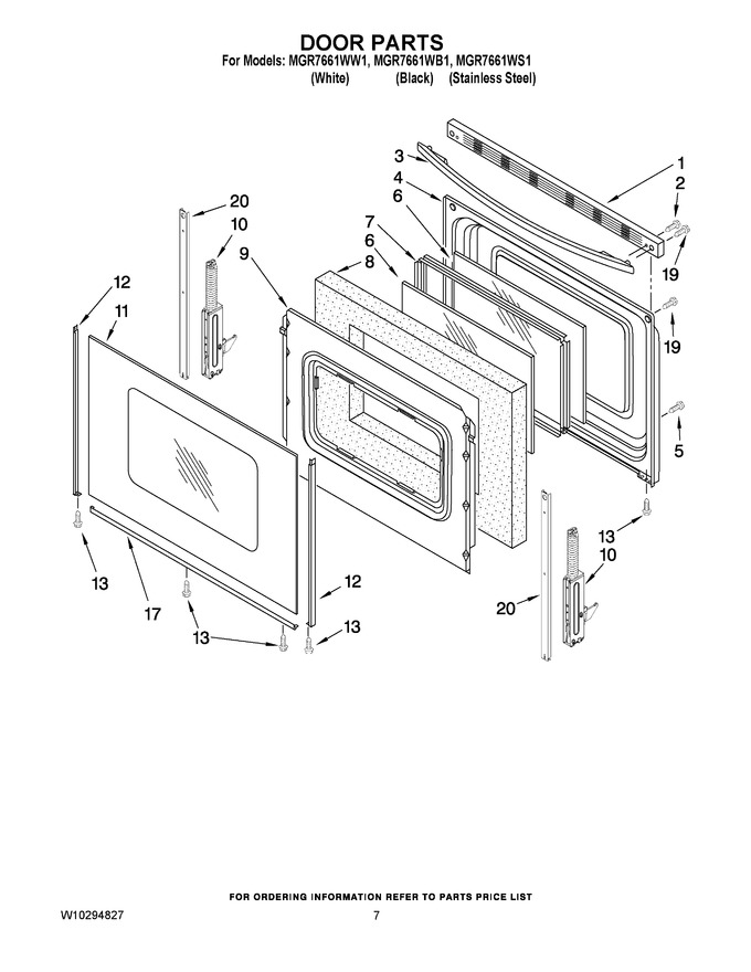 Diagram for MGR7661WS1