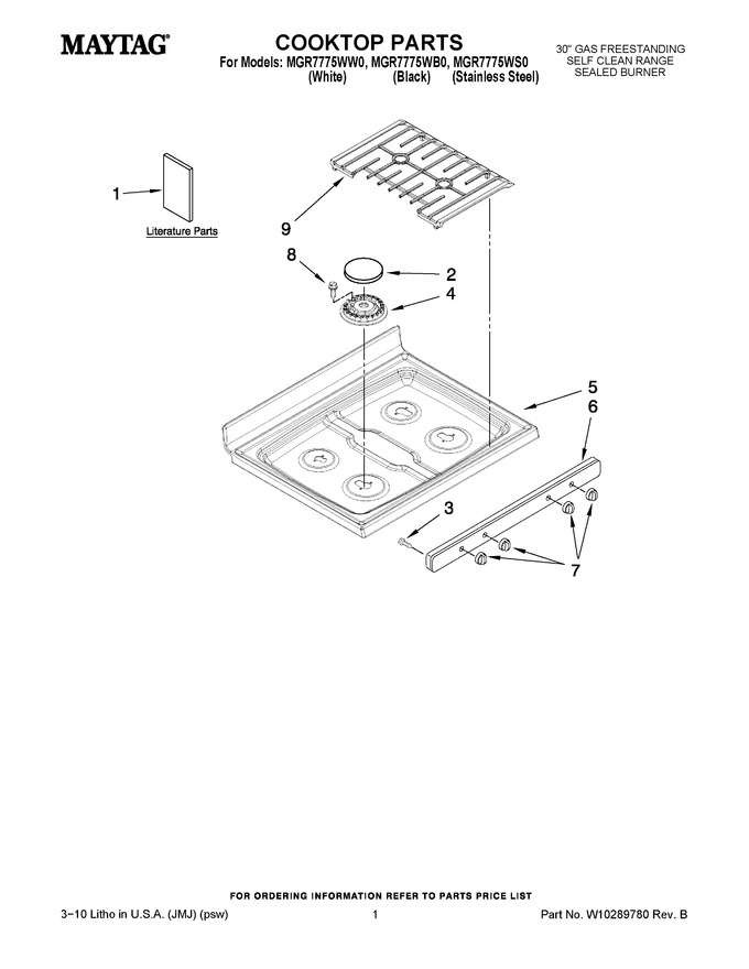 Diagram for MGR7775WW0