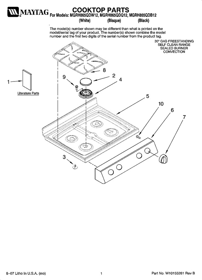 Diagram for MGRH865QDQ12