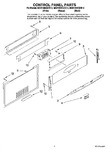 Diagram for 02 - Control Panel Parts