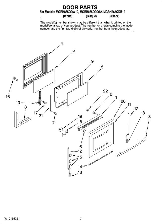 Diagram for MGRH865QDW12