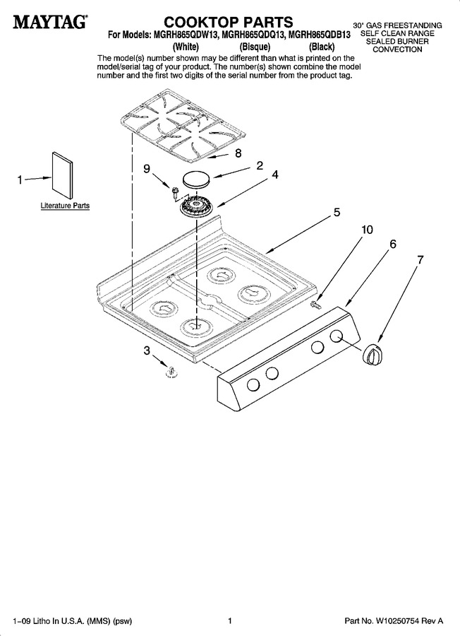 Diagram for MGRH865QDB13