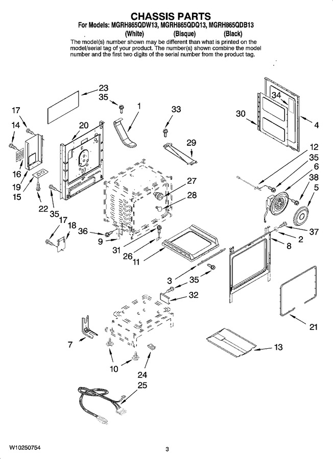 Diagram for MGRH865QDW13