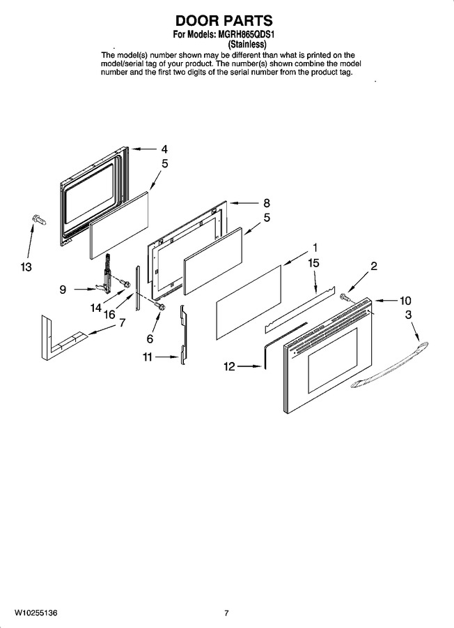 Diagram for MGRH865QDS1