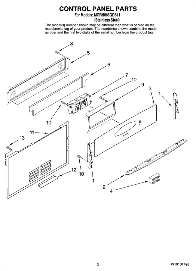 Diagram for MGRH865QDS11