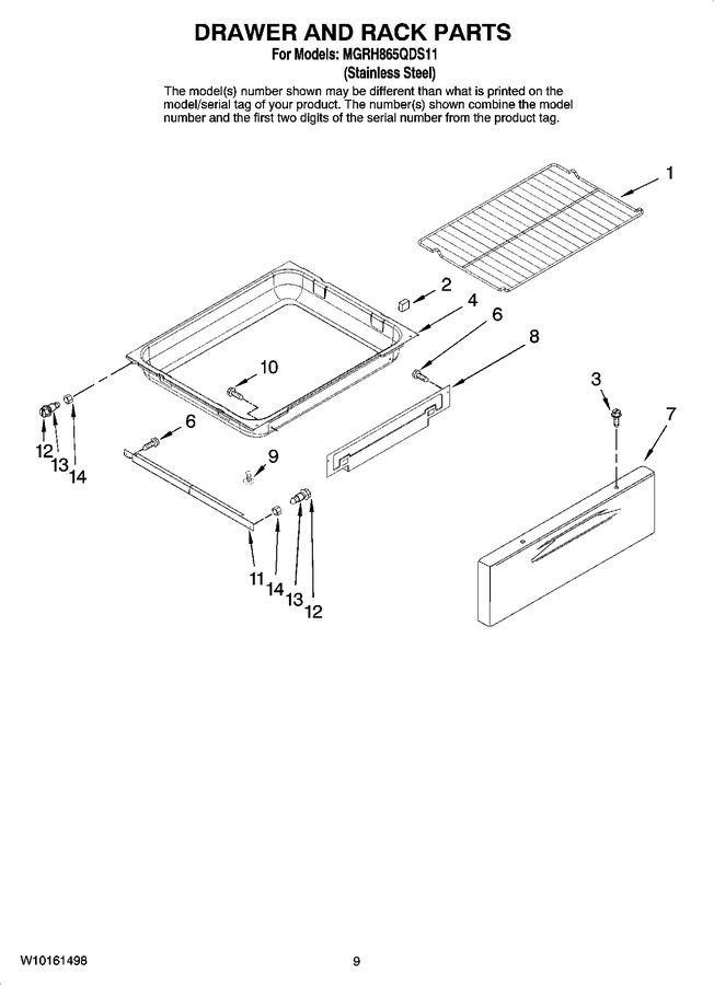 Diagram for MGRH865QDS11