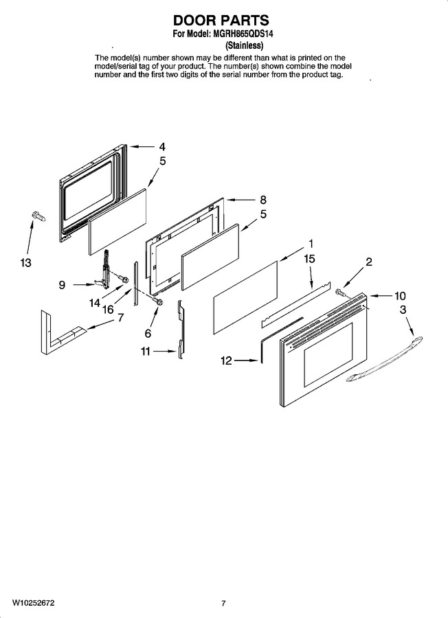 Diagram for MGRH865QDS14