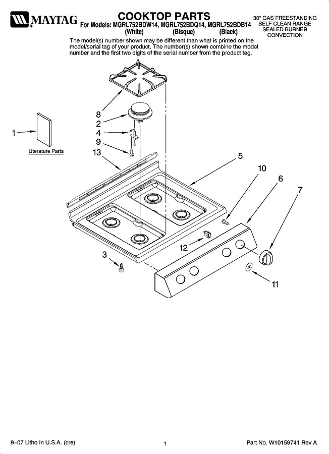 Diagram for MGRL752BDQ14